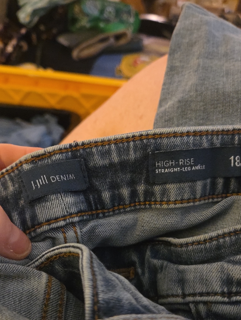 J. Jill Light Blue High-Rise Straight-Leg Jeans